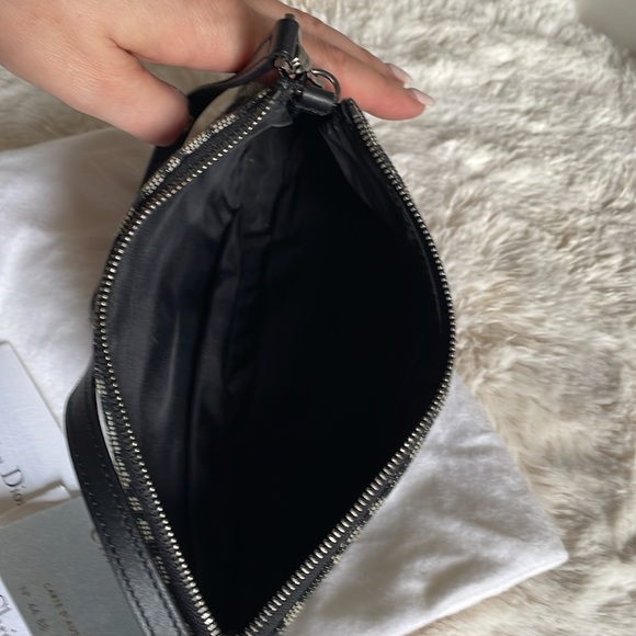 CHRISTIAN DIOR Monogram Mini Saddle Pochette Black - Picture 11 of 11